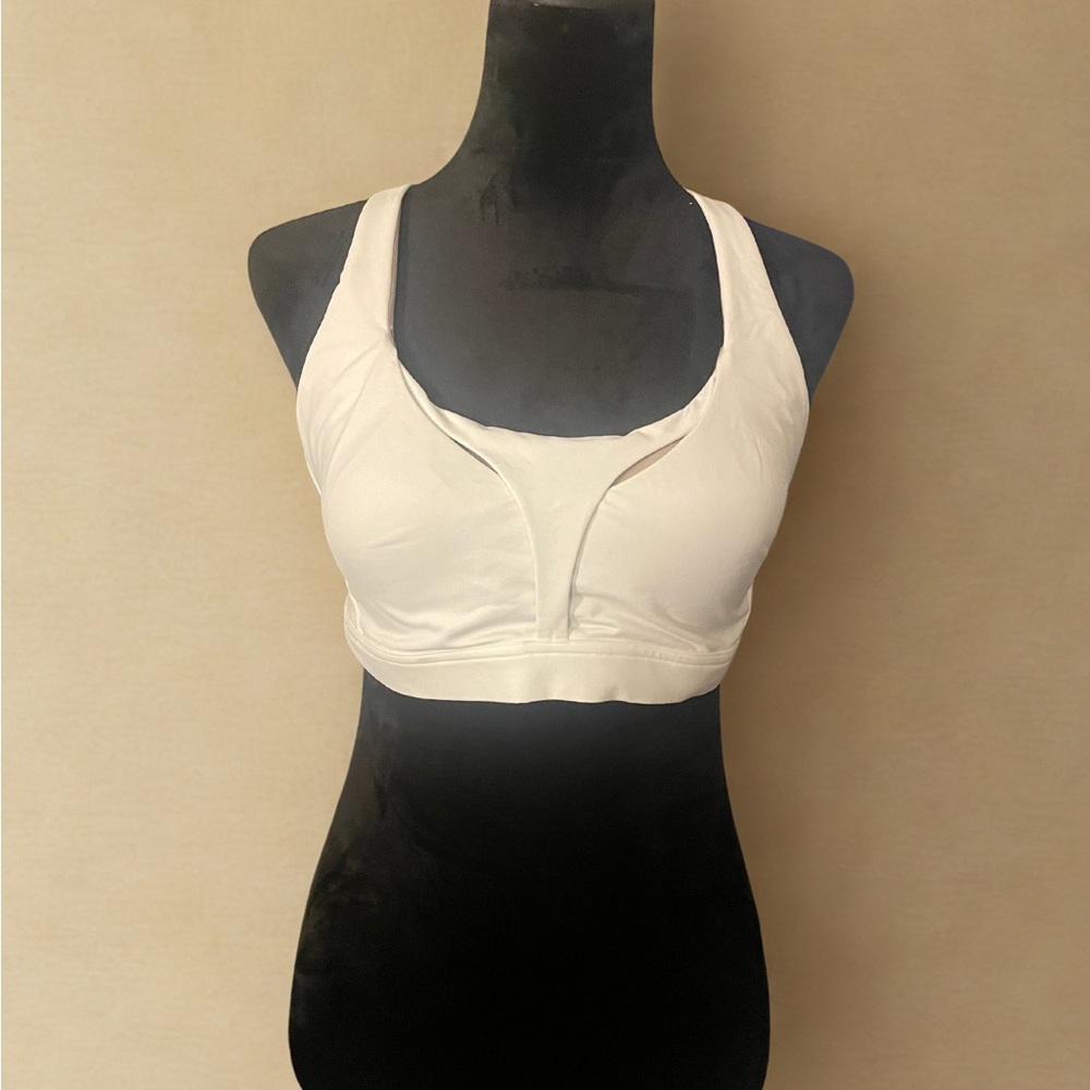 Lululemon Athletica White Seamless Sports Bra